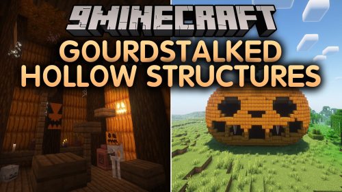 Gourdstalked Hollow Structures Mod (1.21.11, 1.20.1) - Raid Spooky Pumpkin