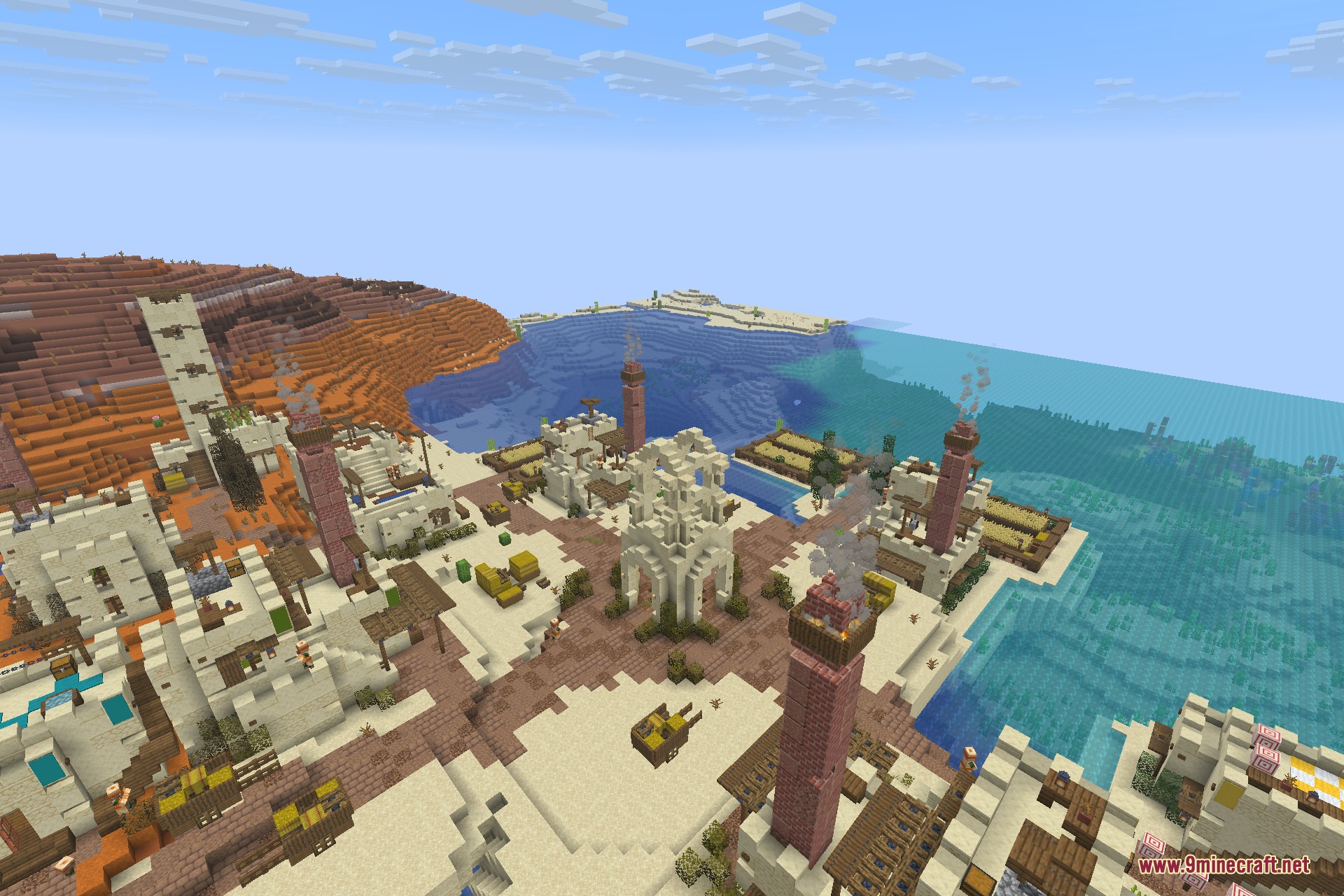 Grand Capitals transforms a desert village into a massive coastal capital city