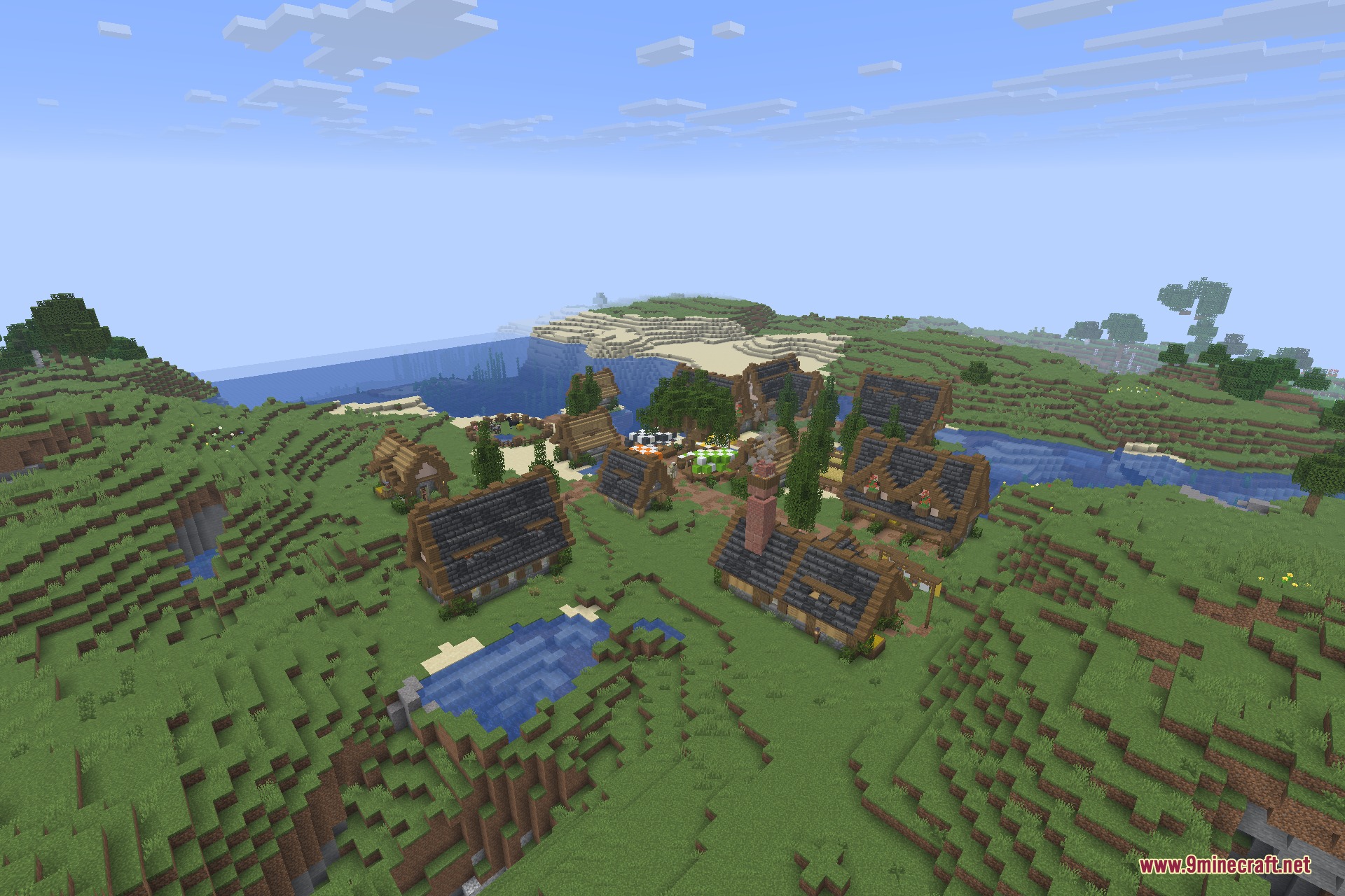 Grand Capitals data pack rebuilds a plains village with large houses and streets