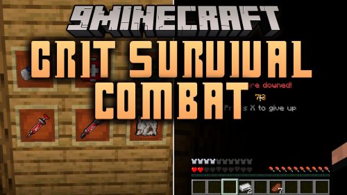 Grit Survival Combat Mod (1.20.1) - Treat Deadly Wounds and Revive Fallen