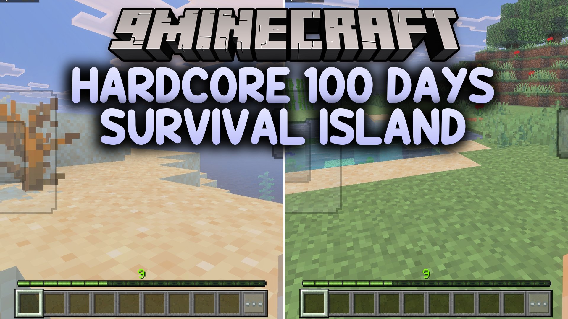 Hardcore 100 Days Survival Island Map