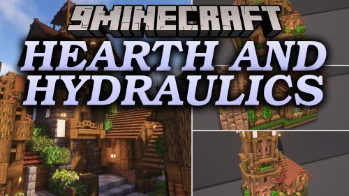 Hearth and Hydraulics Mod (1.21.1) - Build Rustic Industrial Minecolonies Towns