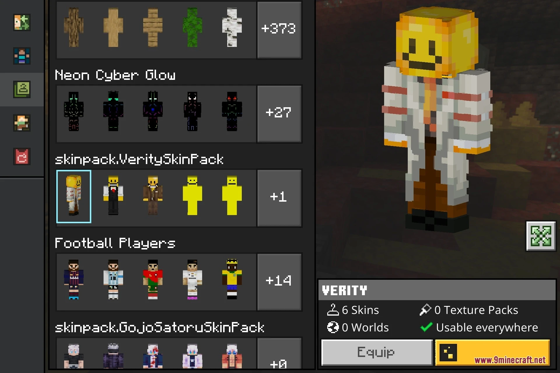 Horror Verity Skins Skin Pack (26.x, 1.21) – Creepy Yellow Smiley Skins — screenshot 3