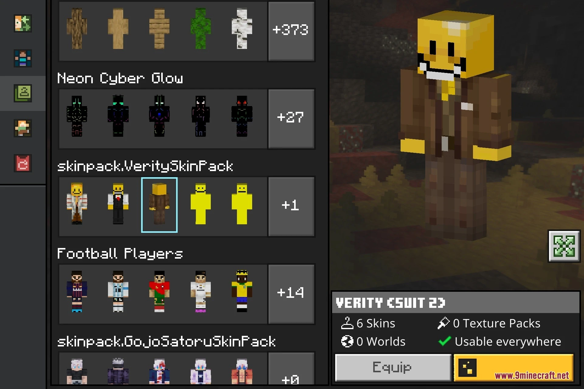 Horror Verity Skins Skin Pack (26.x, 1.21) – Creepy Yellow Smiley Skins — screenshot 5