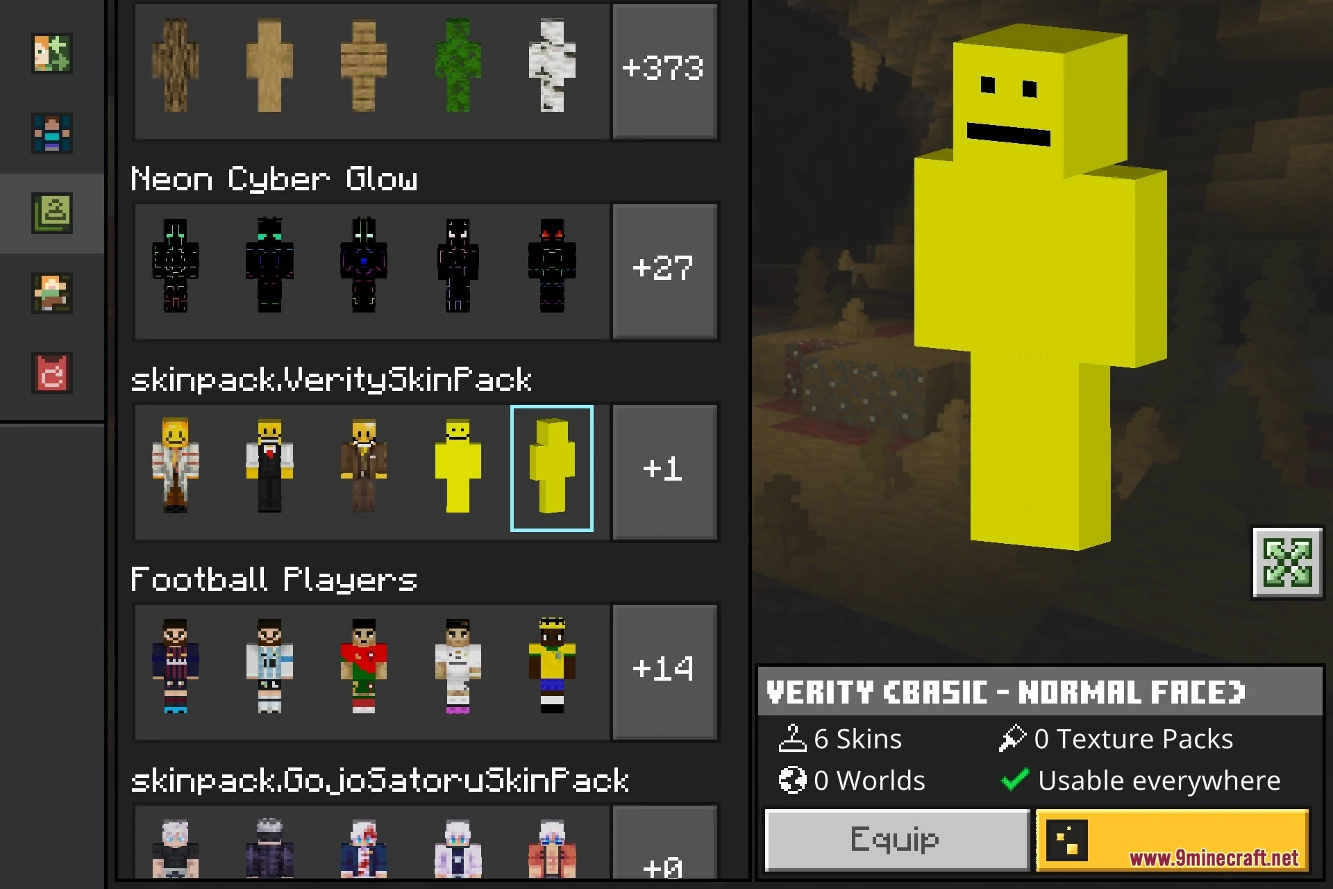 Horror Verity Skins Skin Pack (26.x, 1.21) – Creepy Yellow Smiley Skins — screenshot 7
