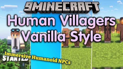 Human Villagers Vanilla Style Resource Pack (1.16.5) - Lively Towns Filled