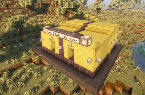 Industrial Diesel Generator Schematic (1.21.x) - Powerful Diesel Power Plant for Create Mod