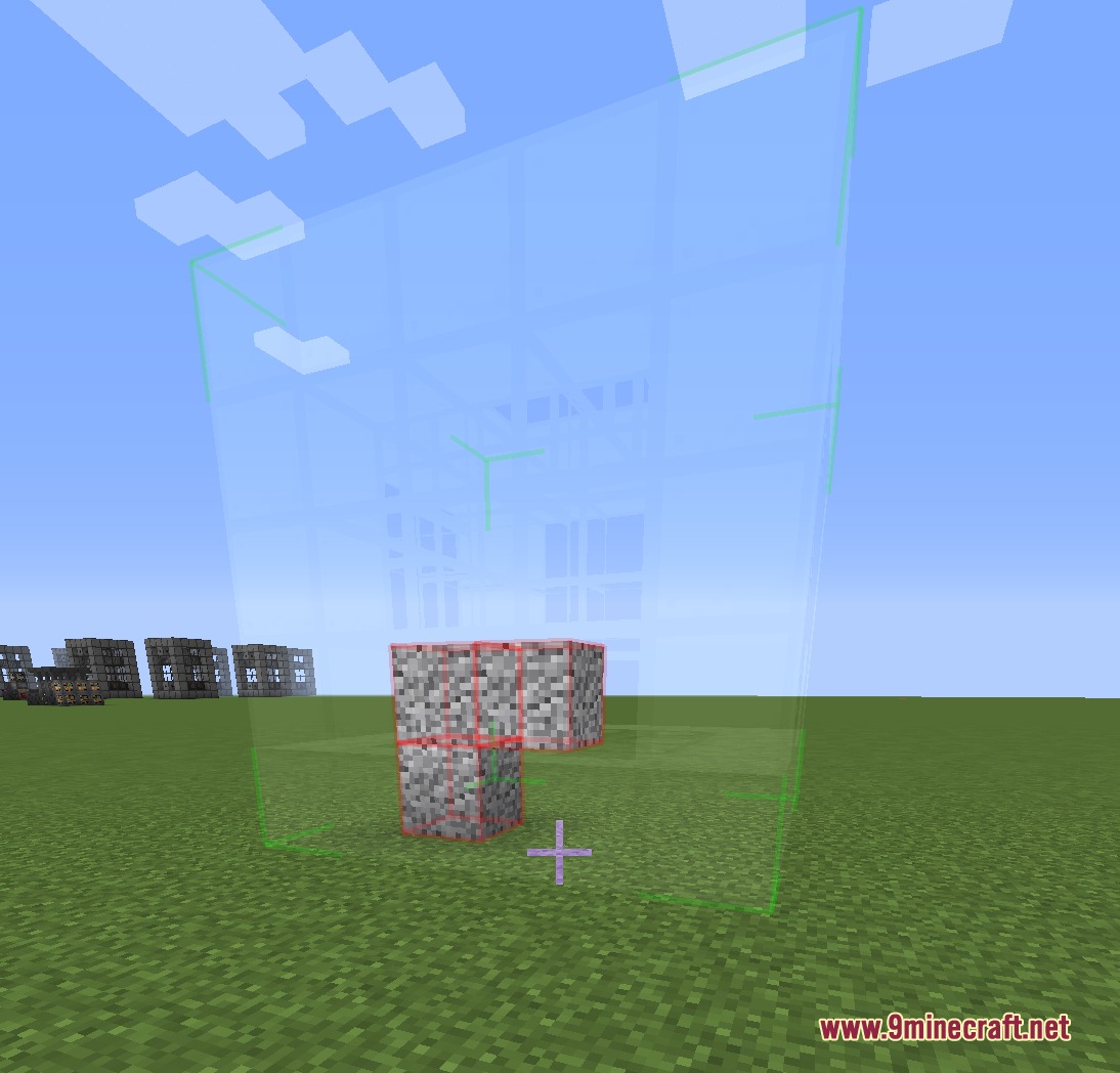 Instant Structure Snap Mod Screenshot 3 The Instant Structure Snap Mod shows a holographic preview of a multiblock machine
