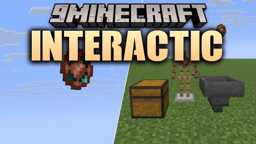 Interactic 9minecraft Mod - Pick Up Dropped Items Directly and Throw Weapons