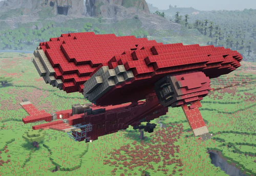 Jenny Airship Schematic (1.21.x) – Medium Sized Survival Ready Personal Transport Ship