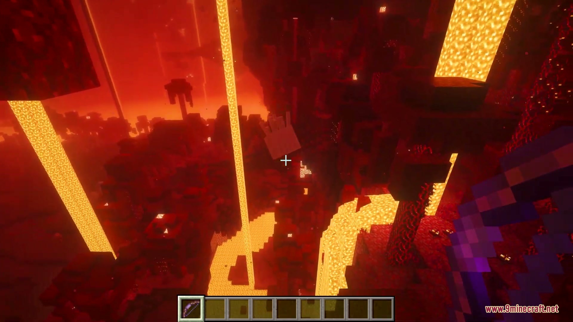 Jolly Fireball Failure Mod Screenshot 6 A tilted Ghast falls through the air after being defeated in the Nether