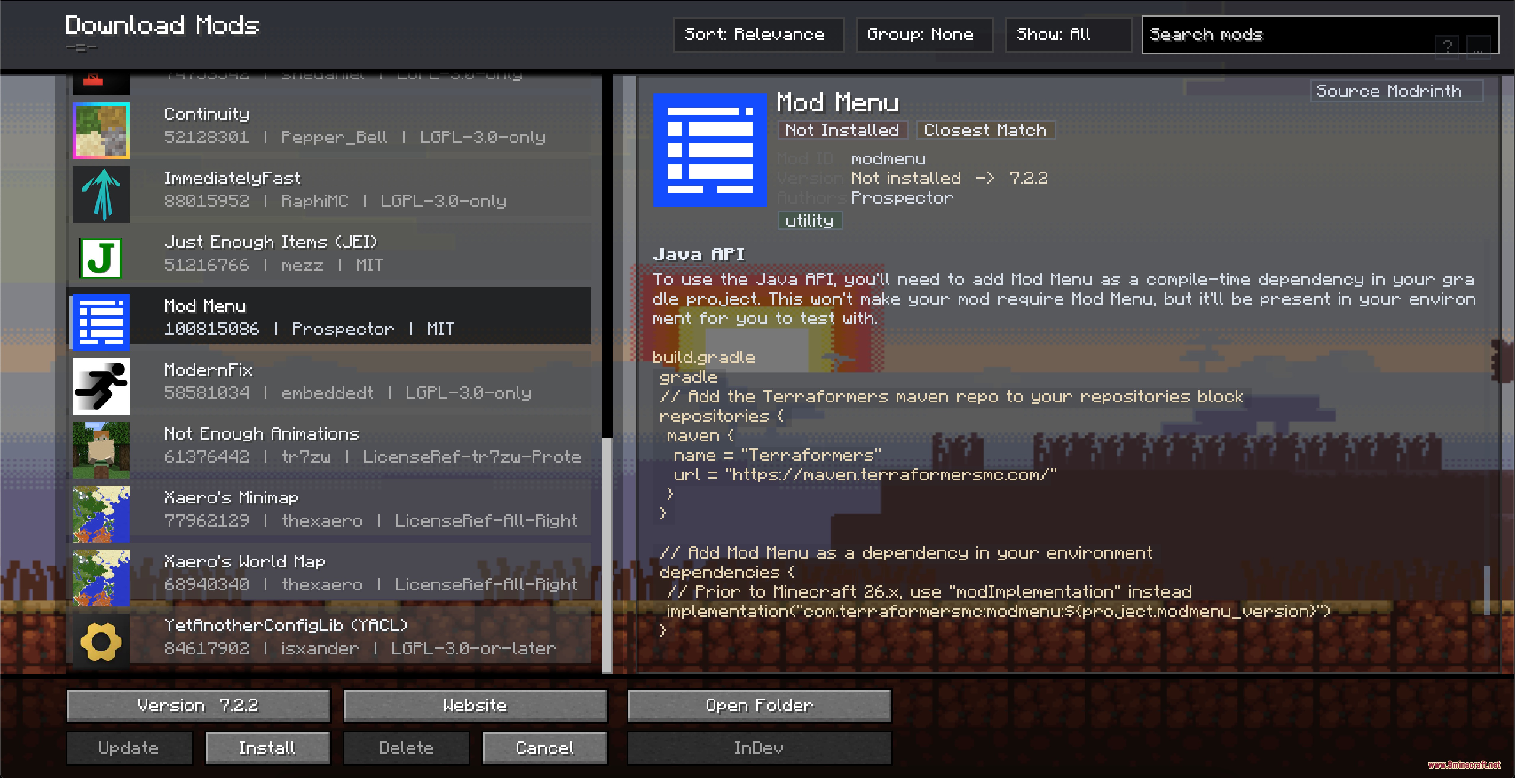 Kernel Logic Junction Mod Screenshot 5 A custom menu showing various utility mods available for the game