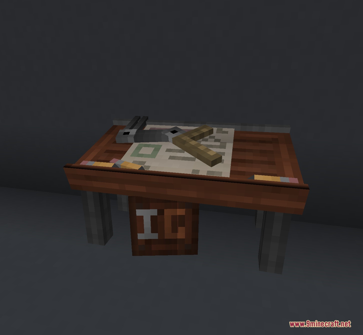Kinetic Frame Blueprint Mod Screenshot 2 The Kinetic Frame Blueprint schematic table for crafting industrial machine blueprints