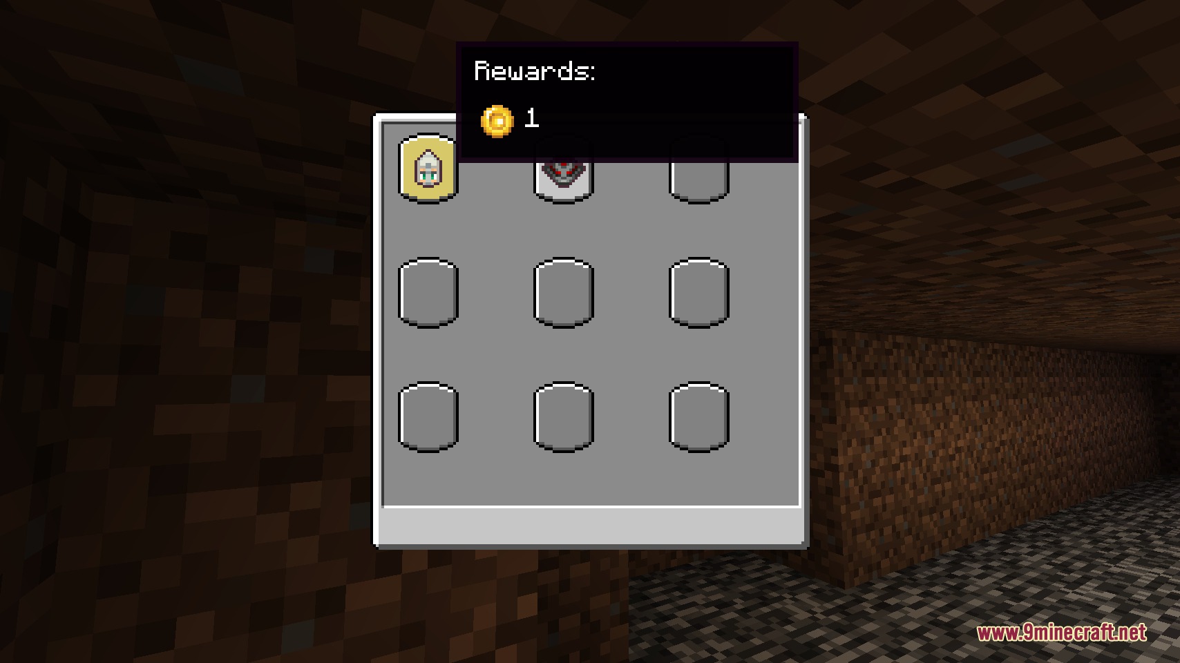 Bounty reward screen showing a grid of targets and gold coin rewards