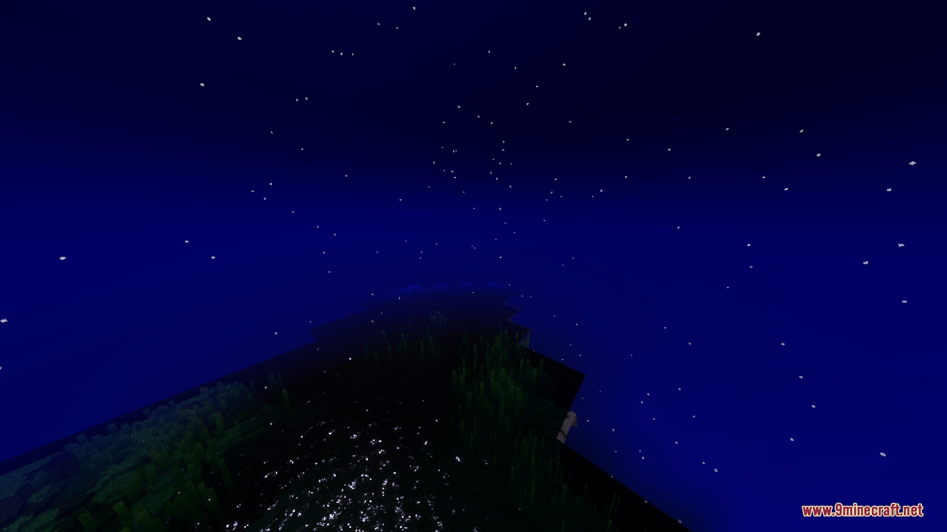 Luminara Visual Shader Screenshot 4 A dark blue night sky filled with stars reflecting on the water