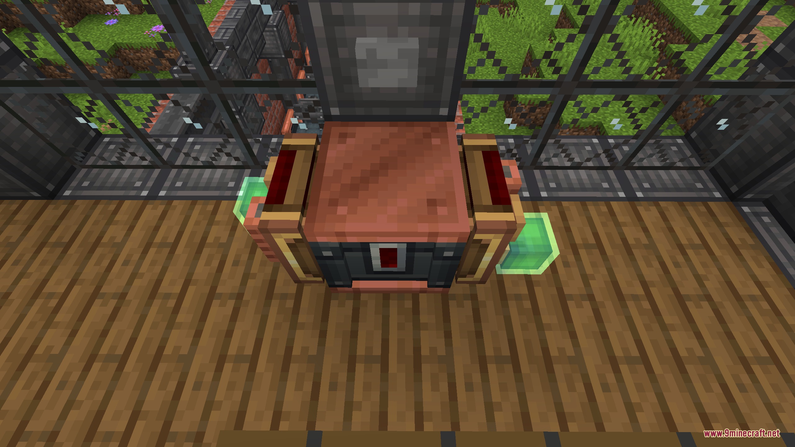 Magnetic Velocity Rail Mod Screenshot 6 A linear motor controller block placed on a wooden floor near glass windows