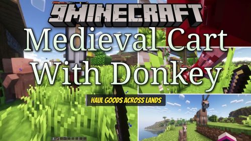 Medieval Cart with Donkey Resource Pack (1.19.2) - Rustic Wooden Wagons