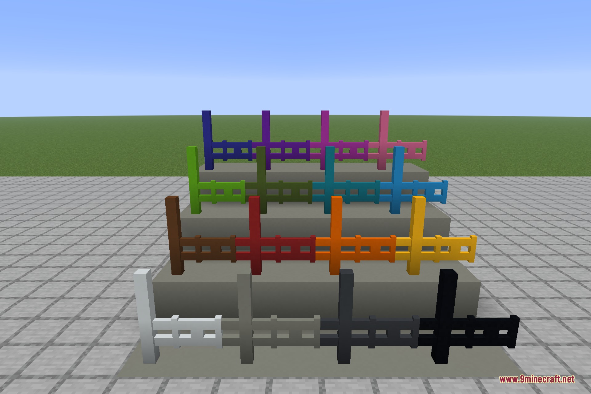 Concrete fences with their matching gates in every colour