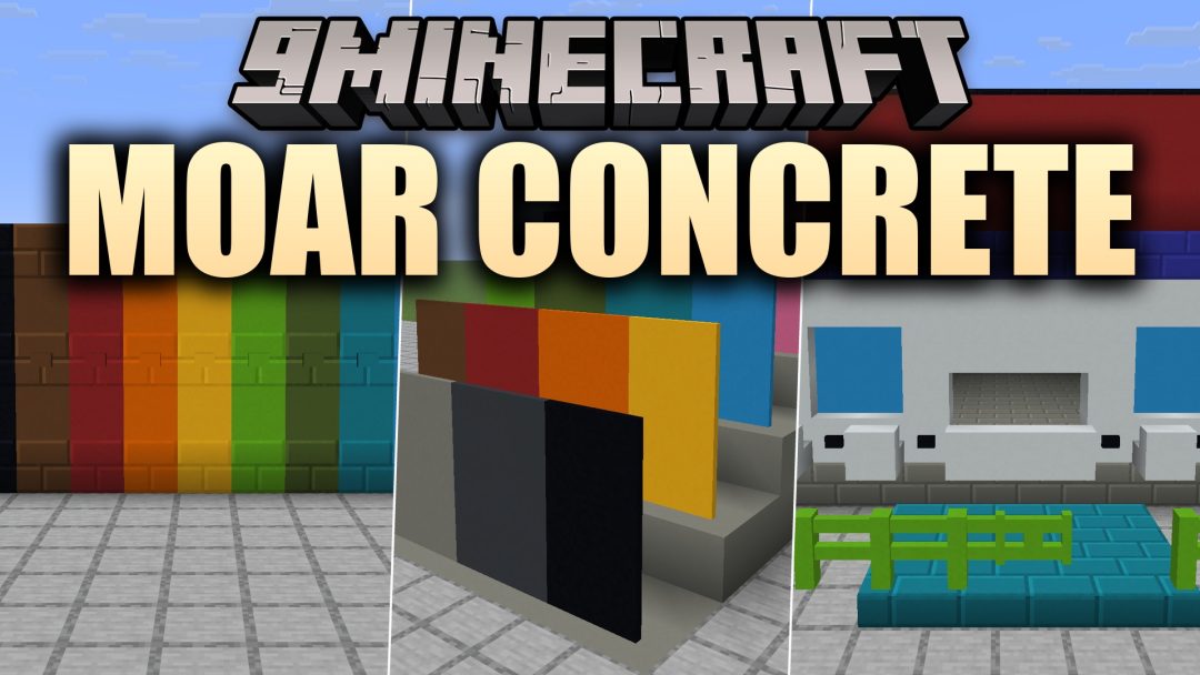 Moar Concrete 9minecraft Mod