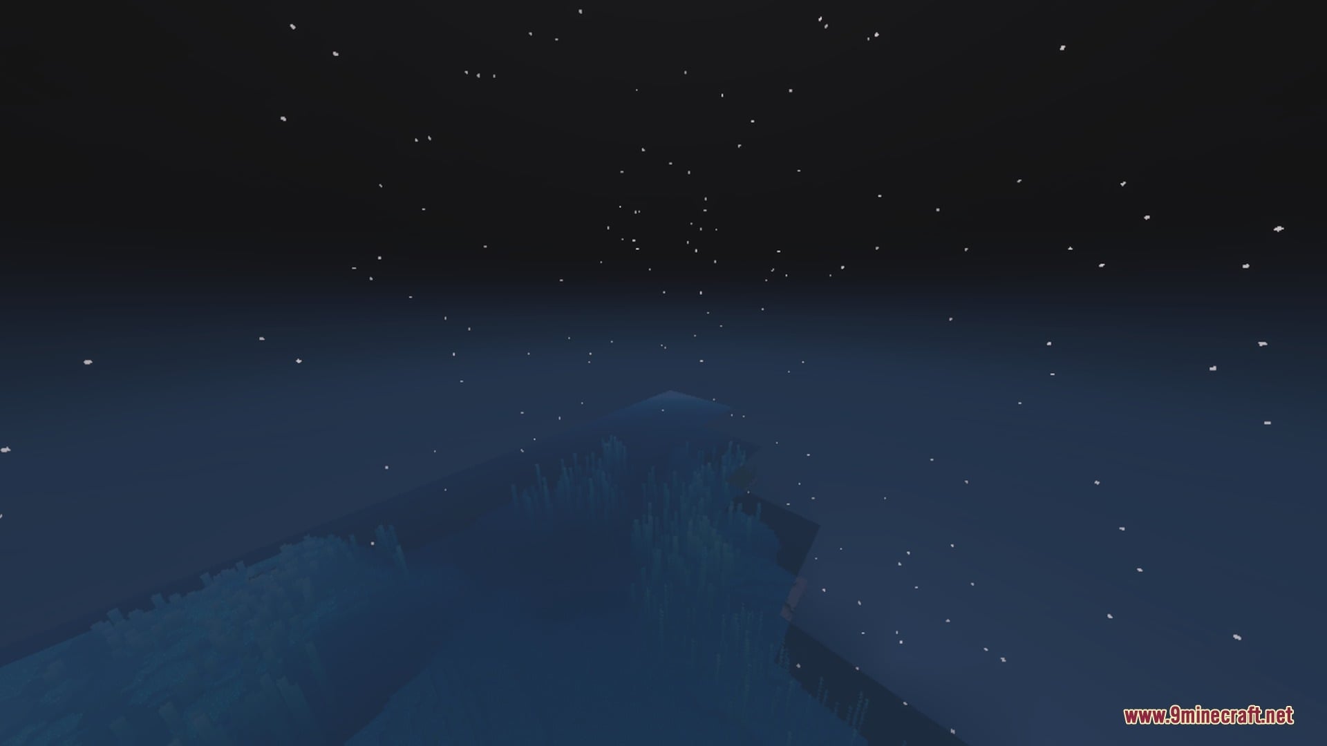Nebux Visuals Shader Screenshot 4 Starry night sky over a dark landscape with atmospheric fog