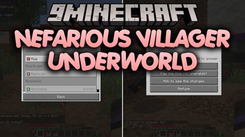 Nefarious Villager Underworld Mod (1.21.1, 1.20.1) - Live a Life of Crime