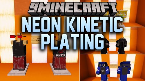 Neon Kinetic Plating Mod (1.20.1) - Survive Brutal Battles with Cyberpunk Armor