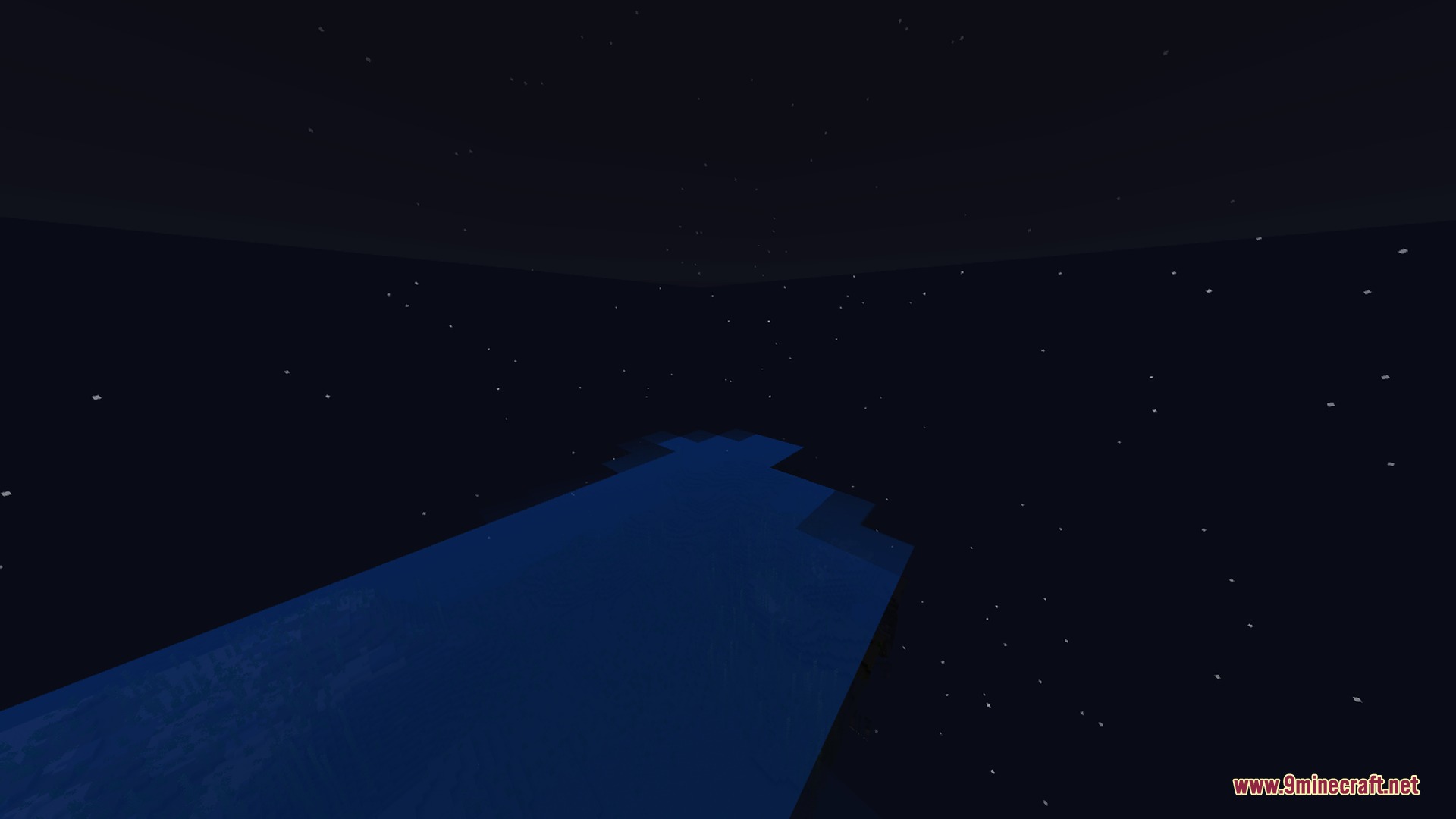 Newb X Manyzz IOS Shader Screenshot 4 A dark night sky filled with stars over a deep blue ocean