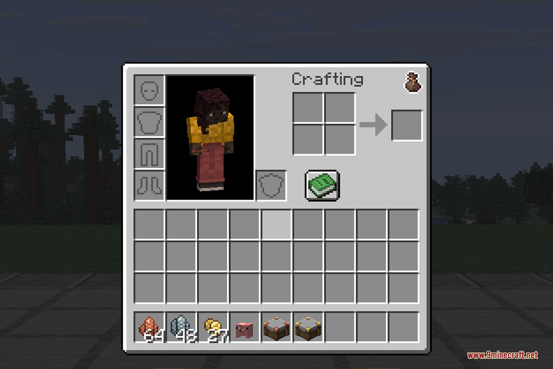 Numismatic Overhaul 9minecraft Mod Screenshot 6 Numismatic Overhaul inventory screen showing a money pouch icon and coins
