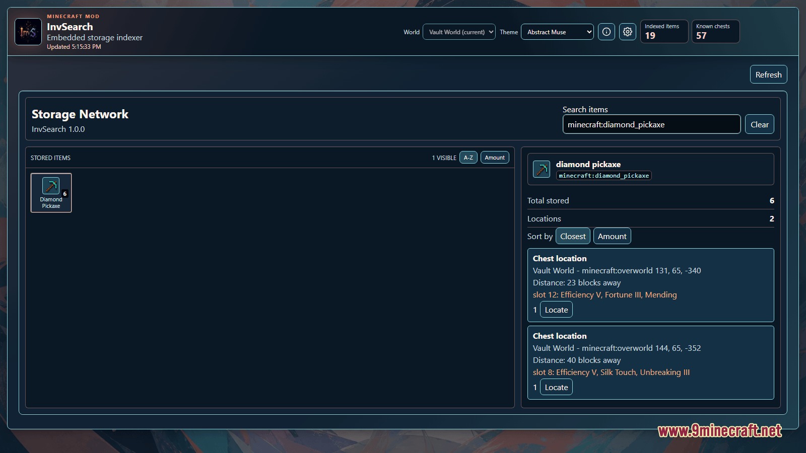 Omniscient Storage Index Mod Screenshot 3
