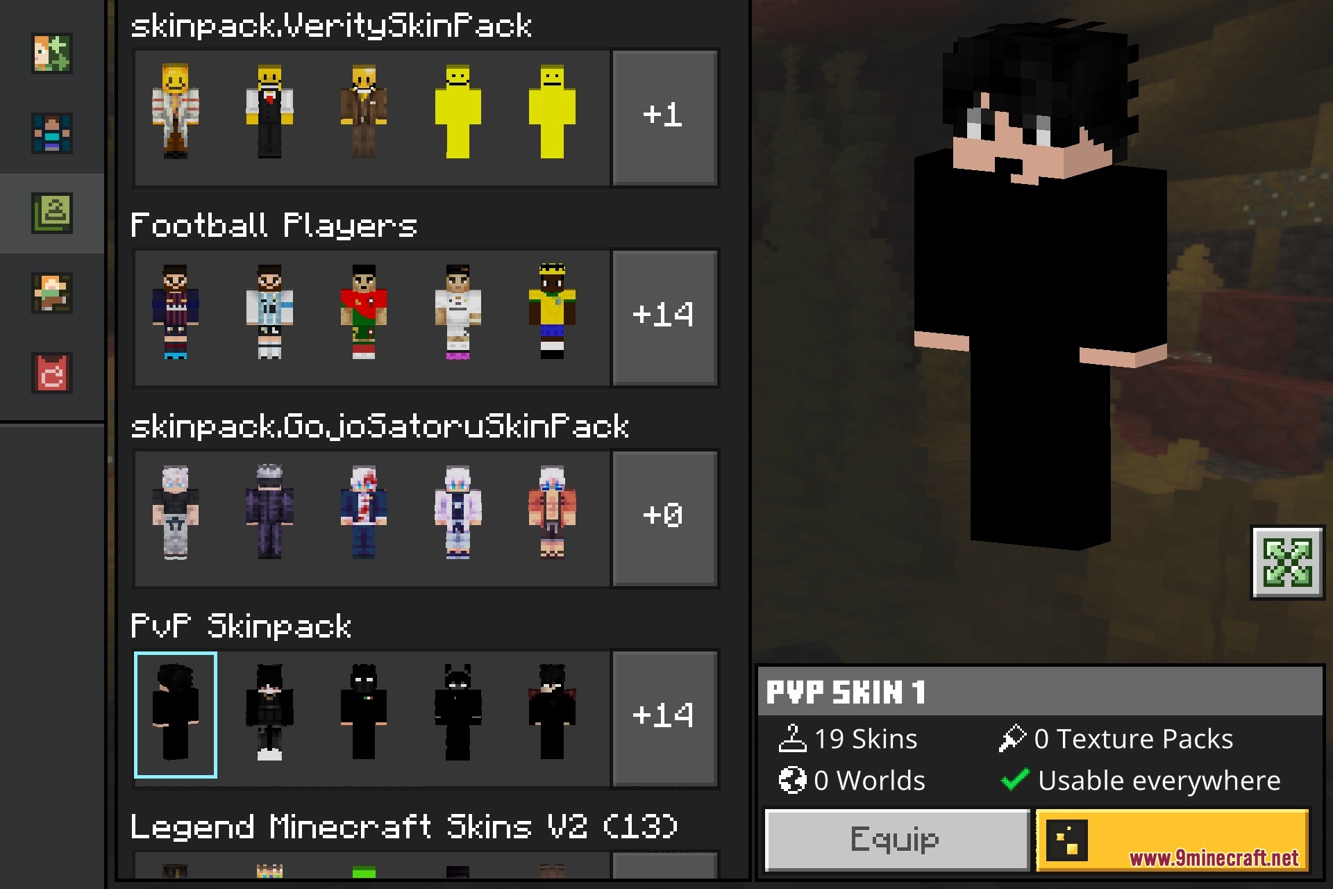 PVP by HYUBI Skin Pack Screenshot 2 PVP by HYUBI Skin Pack Screenshot 2