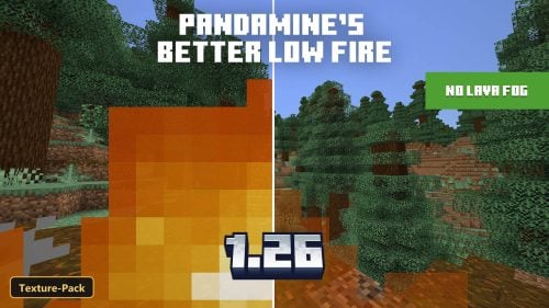 split screen comparison of high fire and low fire in a forest
