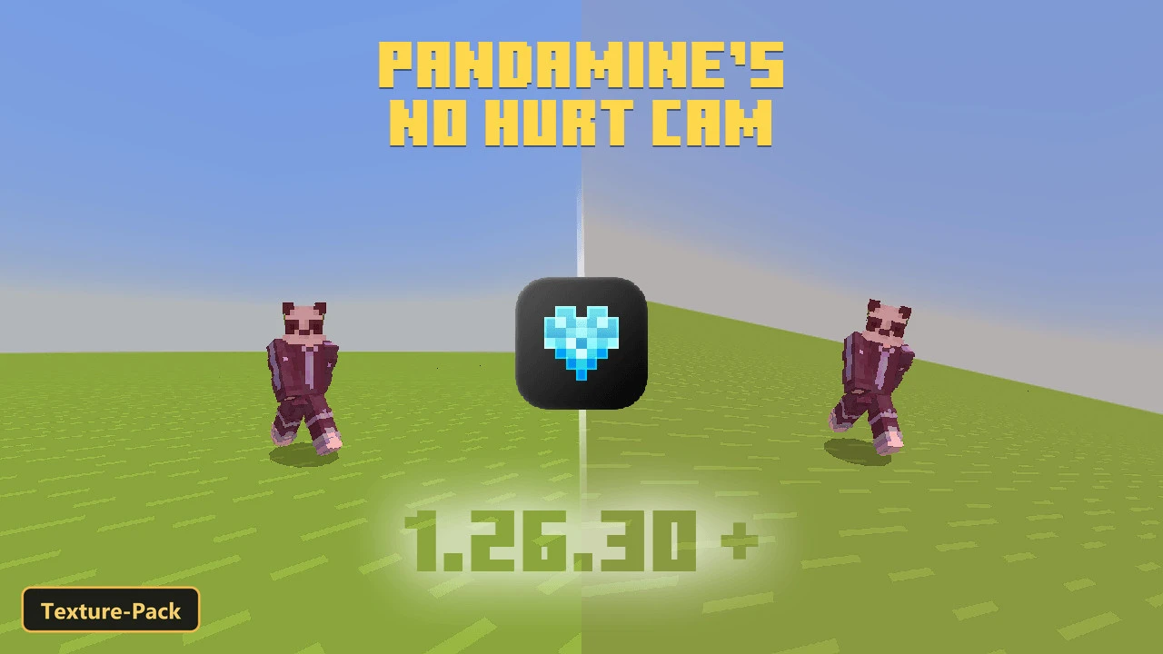 PandaMine's No Hurt Cam FPS Boost (26+) – MCPE/Bedrock Texture Pack
