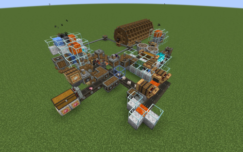 Polished Rose Quartz Farm Schematic (1.21.x) - Automated Rose Quartz Production for Create Mod
