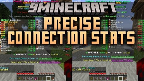 Precise Connection Stats Mod (26.2) - Track Exact Server Ping for Every Player