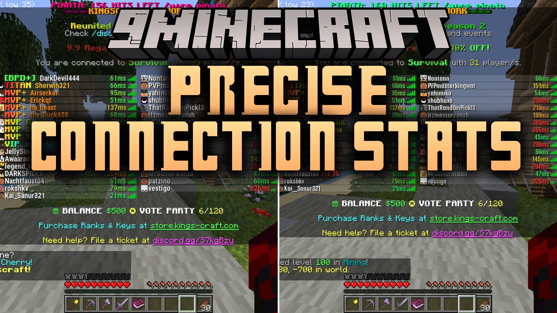 Precise Connection Stats Mod