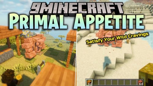 Primal Appetite Mod (1.20.1) - Satisfy Food Cravings for Powerful Survival Buffs