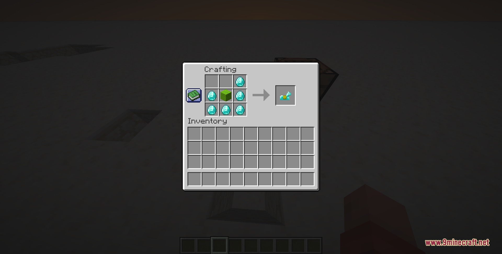 Primal Steel Forge Mod Screenshot 3 Crafting recipe for diamond horse armor in the Primal Steel Forge Mod