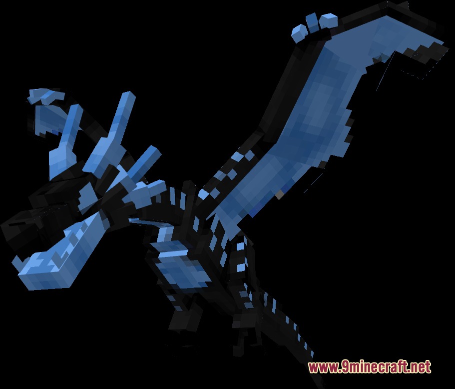 Aerodactyl transformed into Kaisel from Solo Leveling with glowing blue wings