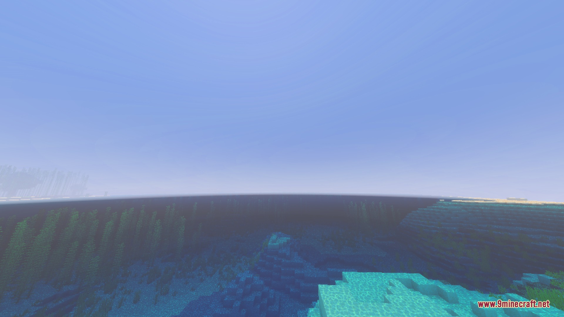 Project Stasis Shader Screenshot 1 Clear blue water with kelp forests and soft underwater fog effects