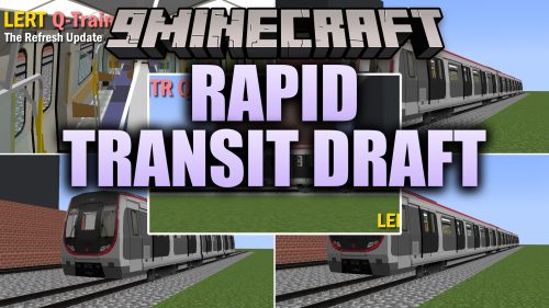 Rapid Transit Draft Resource Pack (1.20.1) - Realistic Metro Cars for City Rails