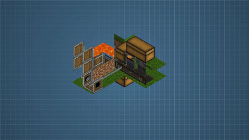 Really Cheap and Simple Charcoal Farm Schematic (1.21.x) - Compact Fuel Factory for Create Mod