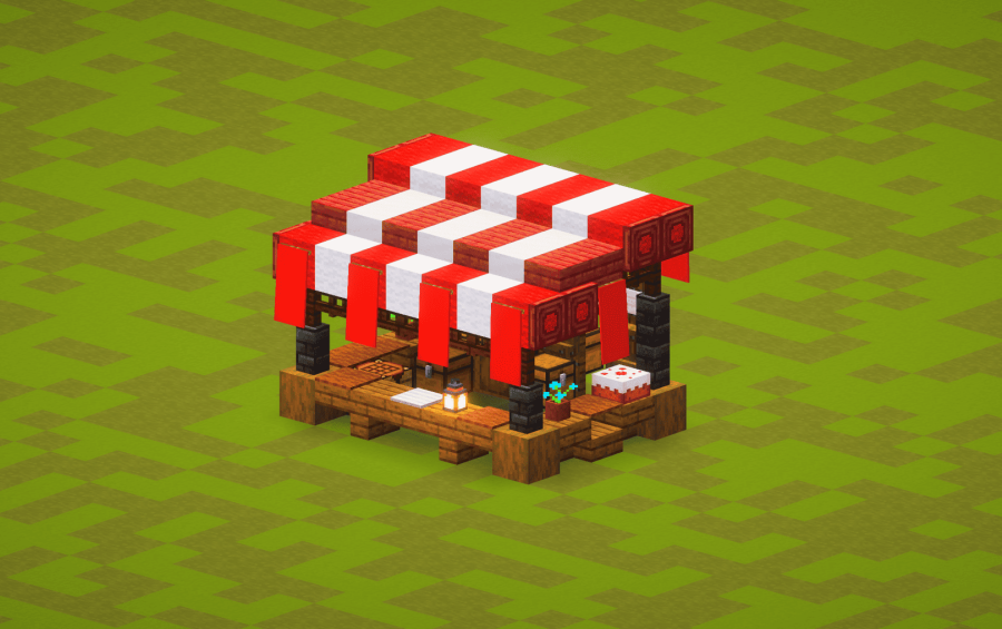 Red Food Stand Schematic Thumbnail