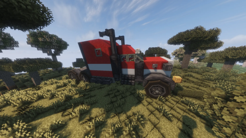 Red and White Truck Semitruck Schematic Thumbnail
