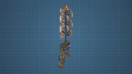 Redstone Farm Schematic (1.21.x) - Vertical Redstone Automation for Create Mod