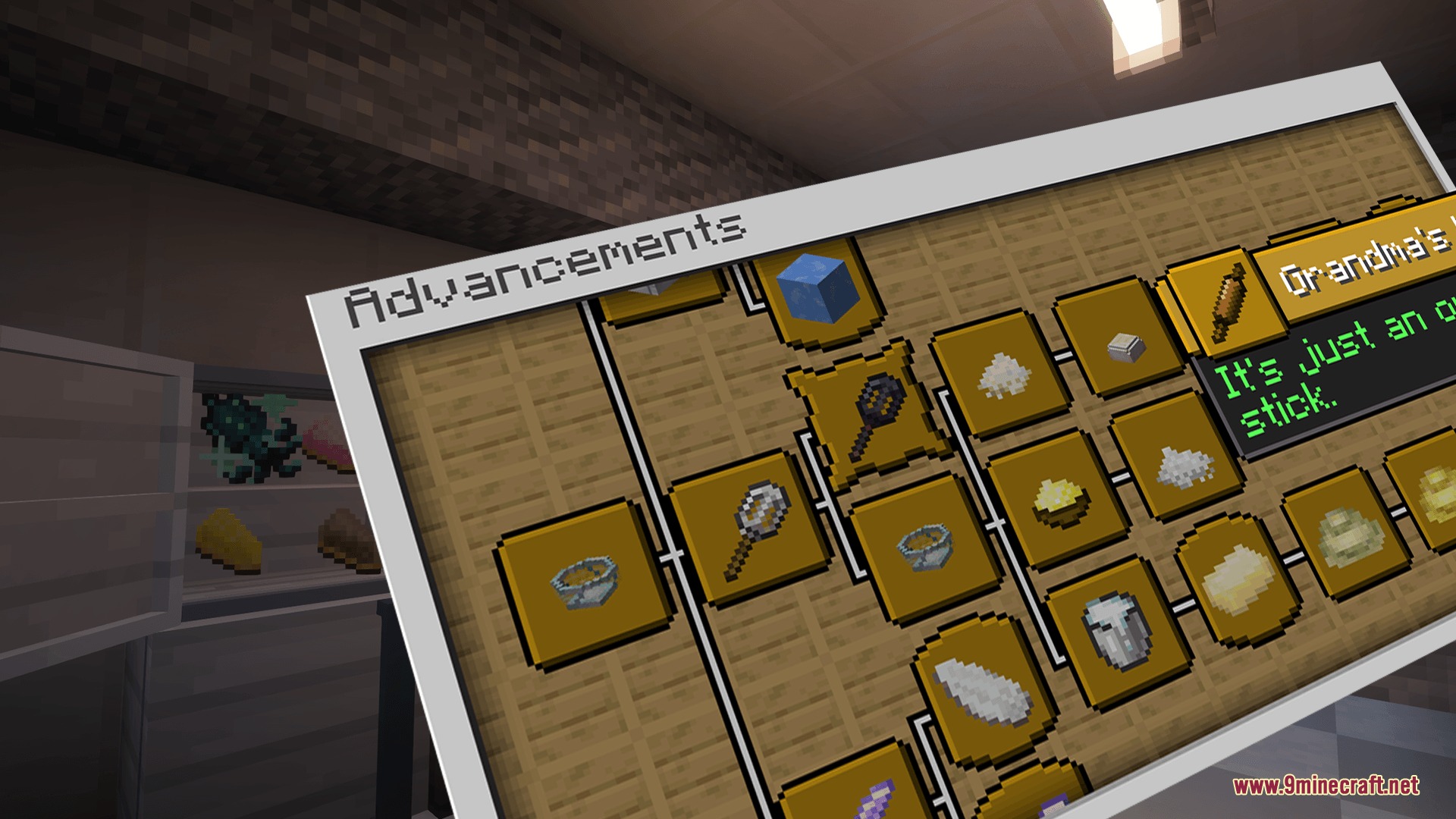 Refined Culinary Mechanics Mod Screenshot 2 A custom advancement screen showing different cooking paths and culinary achievements