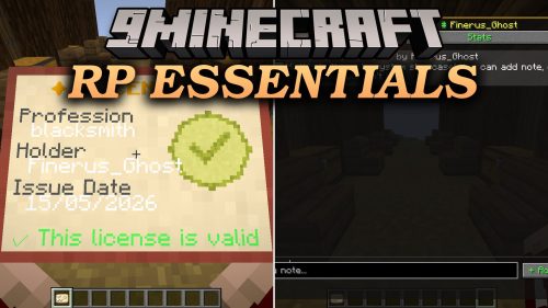 Rp Essentials Mod (1.21.1) - Build Custom Professions and Manage Server Roleplay