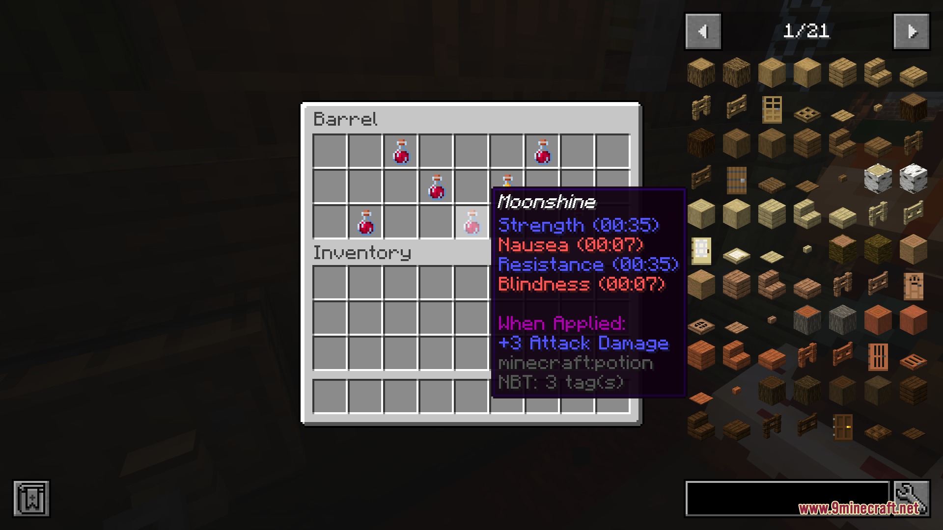 Custom Moonshine potion from the Sarsaparilla Gulch Outpost mod