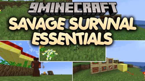Savage Survival Essentials Mod (1.21.1, 1.20.1) - Survive Tough Combat