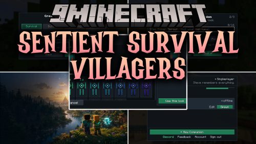 Sentient Survival Villagers Mod (1.21.11, 1.21.1) - Survive Alongside Talking