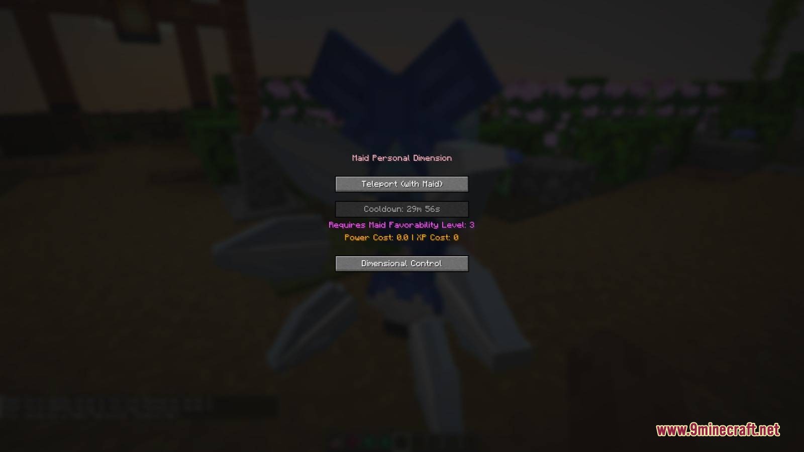 Shrine Sanctuary Ethereal Mod Screenshot 6 Menu screen showing teleport options and requirements for a personal dimension